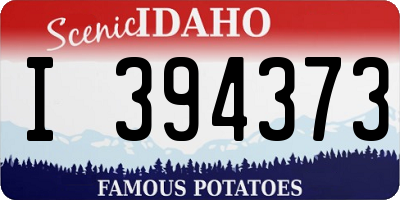 ID license plate I394373