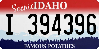 ID license plate I394396