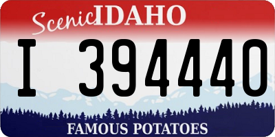 ID license plate I394440