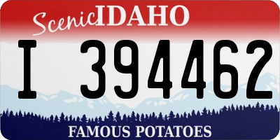 ID license plate I394462