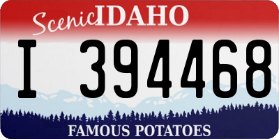 ID license plate I394468