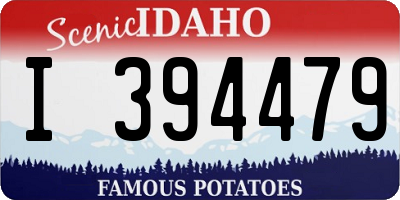 ID license plate I394479