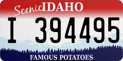 ID license plate I394495