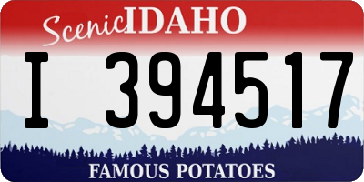 ID license plate I394517