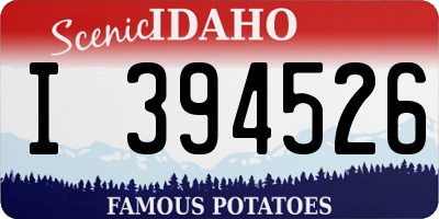 ID license plate I394526