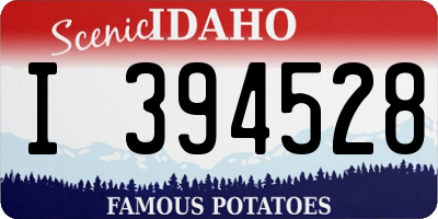 ID license plate I394528