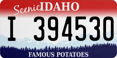 ID license plate I394530