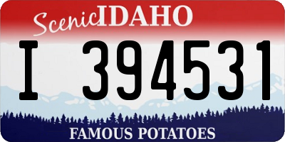 ID license plate I394531