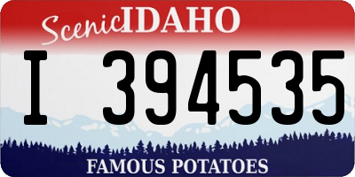 ID license plate I394535