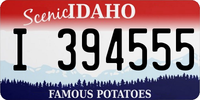 ID license plate I394555