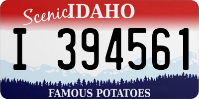 ID license plate I394561