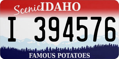 ID license plate I394576