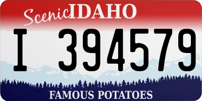 ID license plate I394579