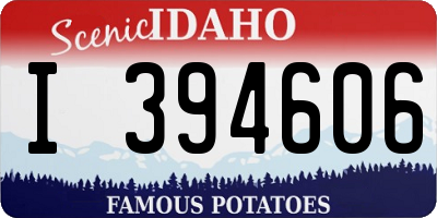 ID license plate I394606