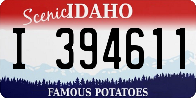 ID license plate I394611