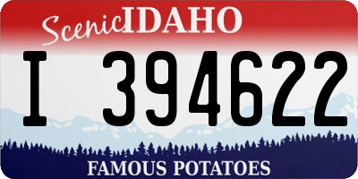 ID license plate I394622