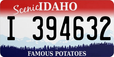 ID license plate I394632