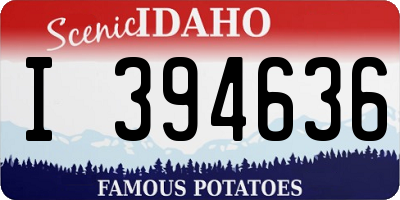 ID license plate I394636