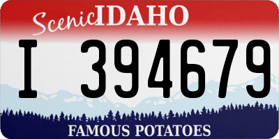 ID license plate I394679