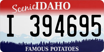 ID license plate I394695