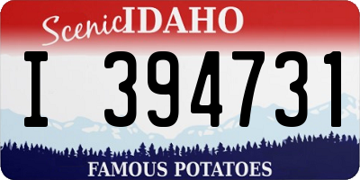 ID license plate I394731