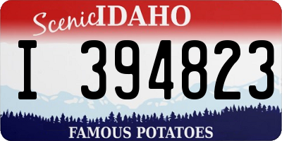 ID license plate I394823