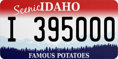 ID license plate I395000