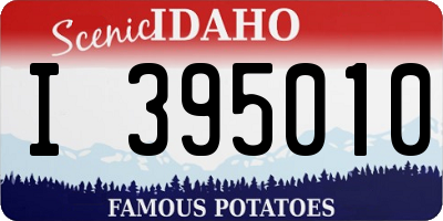 ID license plate I395010