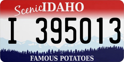 ID license plate I395013