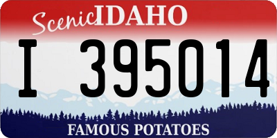 ID license plate I395014