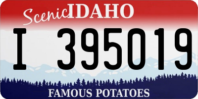 ID license plate I395019