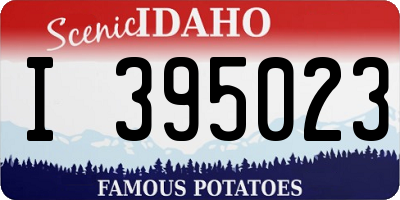 ID license plate I395023