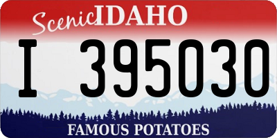 ID license plate I395030