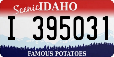 ID license plate I395031