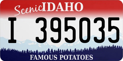 ID license plate I395035