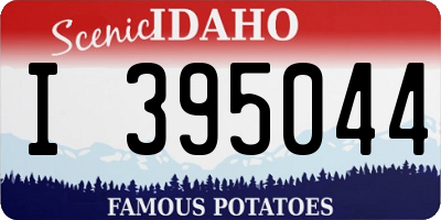 ID license plate I395044