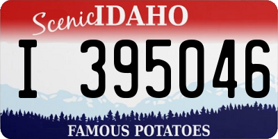 ID license plate I395046