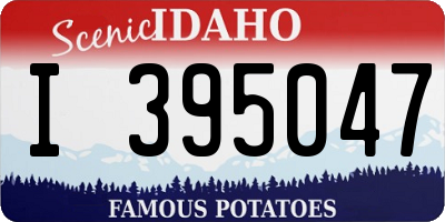 ID license plate I395047