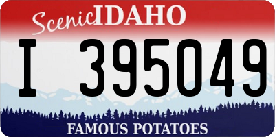 ID license plate I395049