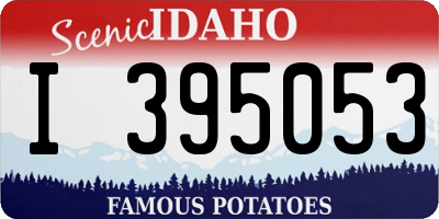 ID license plate I395053