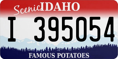 ID license plate I395054