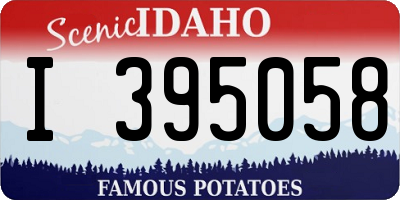 ID license plate I395058