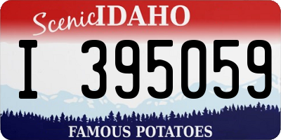 ID license plate I395059
