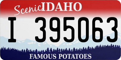 ID license plate I395063