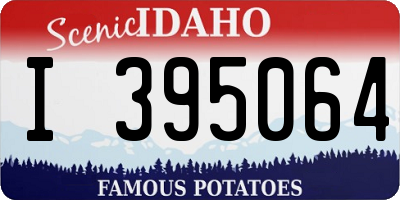 ID license plate I395064