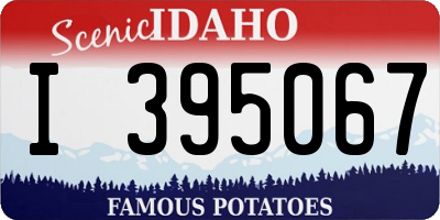 ID license plate I395067