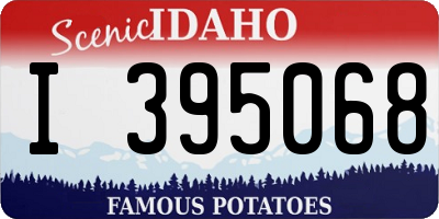 ID license plate I395068