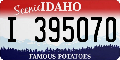 ID license plate I395070