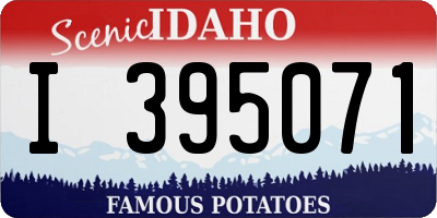 ID license plate I395071