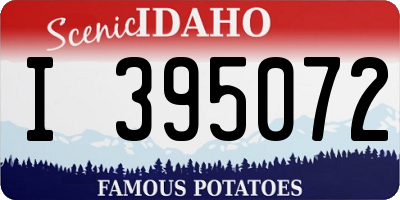 ID license plate I395072
